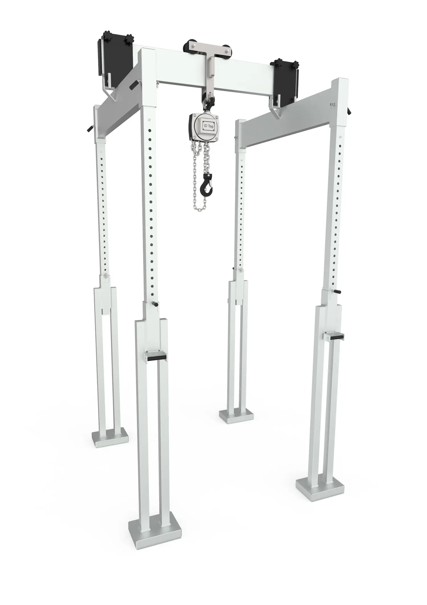 Liftroller Crane portable aluminium gantry crane, full view